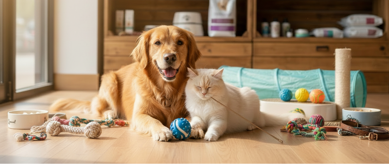 Hero image with dog and cat